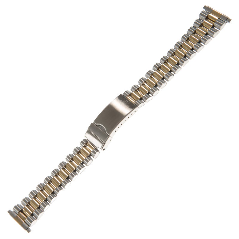 Gilden Unisex Non-Expansion 18-23mm Stainless Steel Watch Band 1536-TL (Two Tone) - Image 3